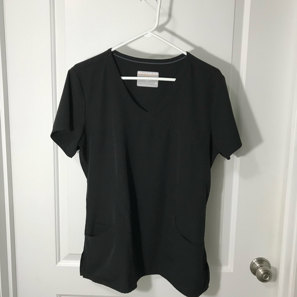 Skechers Black Scrub Set Size Lg EUC - Picture 1 of 7